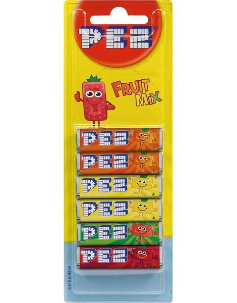 6 stk Pez Fruity Mix Refills