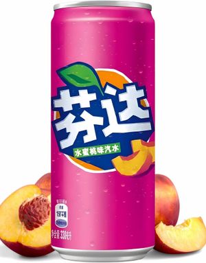 Fanta White Peach - Ferskensmak 330 ml (Kina Import)