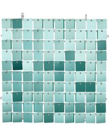 Veggpanel med Paljetter 30x30 cm Turkis - Backdrop/Bakgrunn