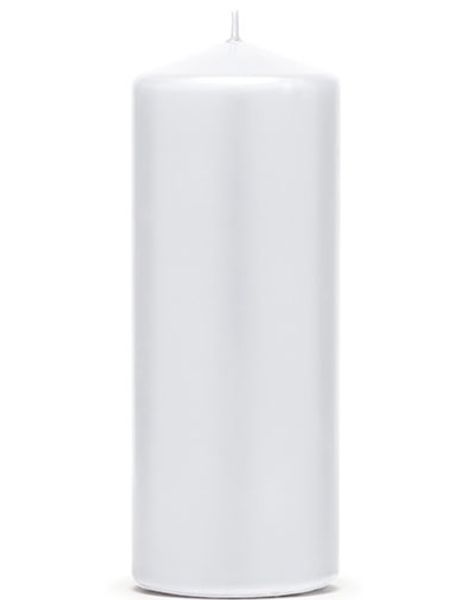 Vitt Blockljus 12x6 cm