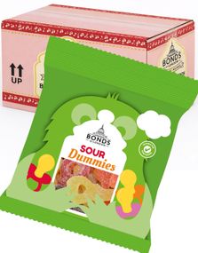 20 stk Sour Dummies - Bonds of London - Hel Eske 1 kg (UK)