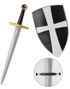 Black Crusader - Skjold 19 cm & Sverd 49 cm
