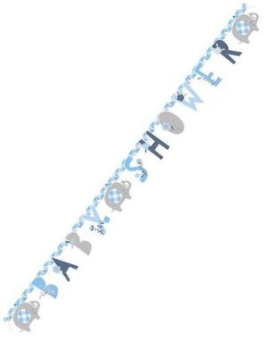 Baby Blue Elephant Banner 160 cm
