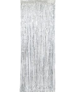 Silverfärgat Dörrdraperi 250x90 cm