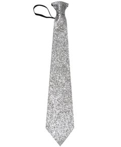 Silverfärgad Glittrande Slips