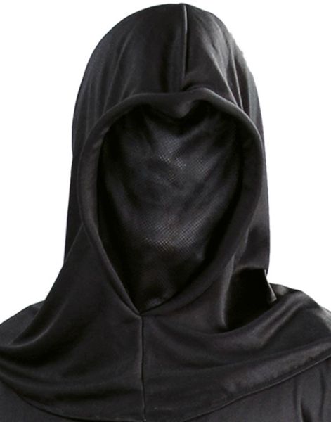 Svart Mask med Huva