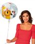 Rund Hvit Folieballong med Safarimotiv 45 cm - Safari Animals