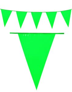 Grön Banner med Stora Vimpel Flaggor 10 meter