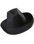 Svart Cowboy Hatt m/Snöre