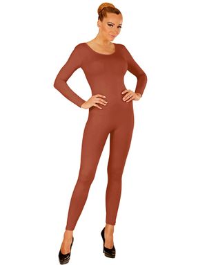 Brun Bodysuit med Långa Ärmar