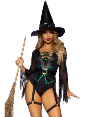 Broomstick Babe - Heksemaskeraddräkt för Dam