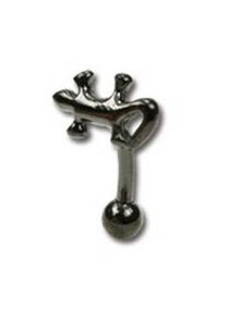 Black Salamander - 1.2 x 8 mm Ögonbrynspiercing