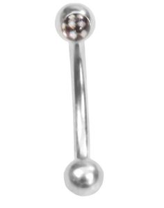 Ögonbrynspiercing med Schackmönster - 1.2 x 8 mm