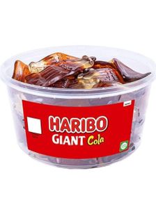 Haribo Giant Cola - Box med stora vingummi Cola-flaskor 720 gram