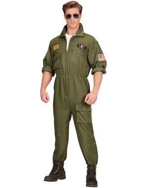 Top Gun Inspirerad Jumpsuit Maskeraddräkt 