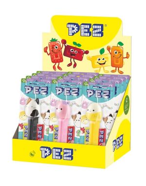 12 stk Assorterte Squishmallows Pez-Holdere med 2 stk Pez Pakker - Hel Eske