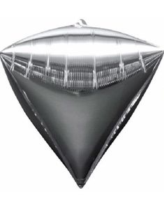 3 stk Silverfärgad Metallisk Diamondz Folieballong 50x38 cm