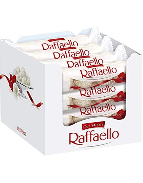 16 pakker med 4 pack Raffaello Mandel og Kokoskonfekt 640g