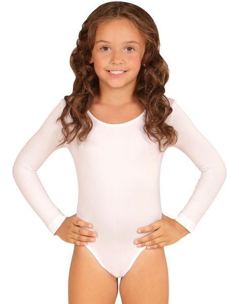 Vit Body med Långa Ärmar (Barn)