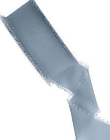 Lys Tåkeblå Velurbånd 10 meter x 40 mm
