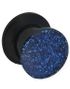 Glitter Away Blue - Svart Piercing Plugg