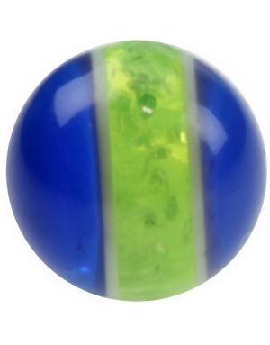 Blue and Green - 5 mm Akrylkula till 1,6 mm stång