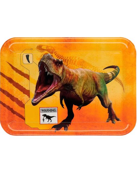 Serveringsfat i Hardplast med Dinosaur T-Rex