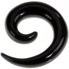 Akryl Curl - Svart Örpiercing - Strl 5 mm