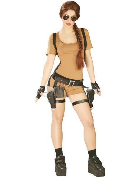 Lara Croft Inspirerad Damdräkt