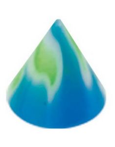 Fire Green/Blue - 3 mm Akrylkula till 1,2 mm stång