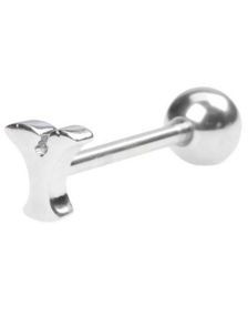 Tungpiercing med Bokstaven Y