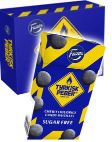 1776211200_520 st Tyrkisk Peber Chewy Liquorice Pastilles - Sockerfri Pastillask Med Mjuka Lakritspastiller - Hel Låda 0.8 kg