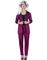Unisex Mørk Rosa Zebramønstret 80-talls Kostymedress