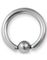 Silverfärgad Ball Closure Ring i Titan