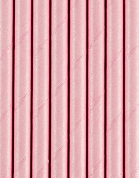 10 stk Ljus Rosa Papperssugrör