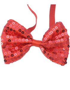 Bow Tie - Fluga med Röda Paljetter