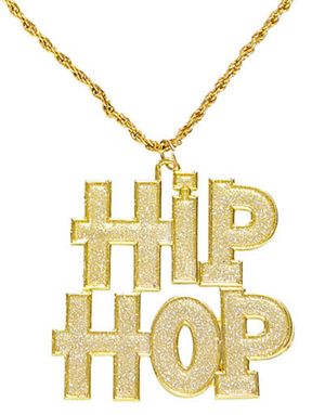 Hip Hop Guldfärgat Kostymsmycke