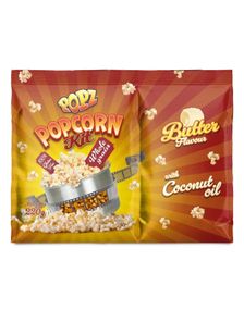 Popz Popcornkit med Kokosolje Smaksatt med Smørsmak 220 g