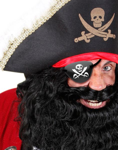 Svart Piratögonlapp - Maskeradtillbehör 