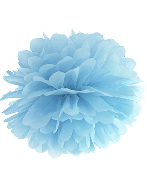 Himmelsblå Pom Pom 25 cm