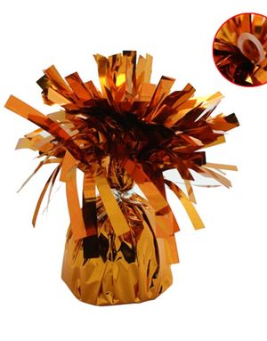 Ballongvikt i Folie med Fästring - Orange
