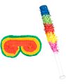 Set med Pinata Slå-Pinne och Ögonmask