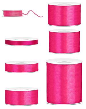 Satengbånd Mørk Rosa