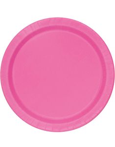 20 st Rosa Små Papptallrikar 17 cm