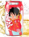 Luffy Lemon & Strawberry Soda - Läsk Med Citron- Och Jordgubbssmak - ULTRAPOP 330 ml (Japan)