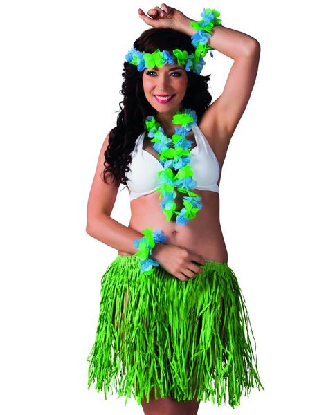 Grönt Hawaii-Set i 5 Delar