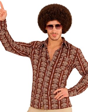 70 Tals Retro Damask Kostymskjorta till Man
