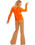 70 Tals Orange Kostymskjorta till Dam