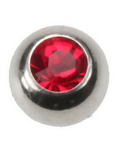 Big Red Stone - 8 mm Stålkula till 1,6 mm Stång - NB! Sidohål