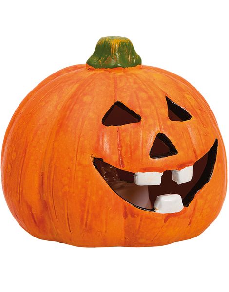 Liten Pumpa Lykta med LED-Ljus 9 cm